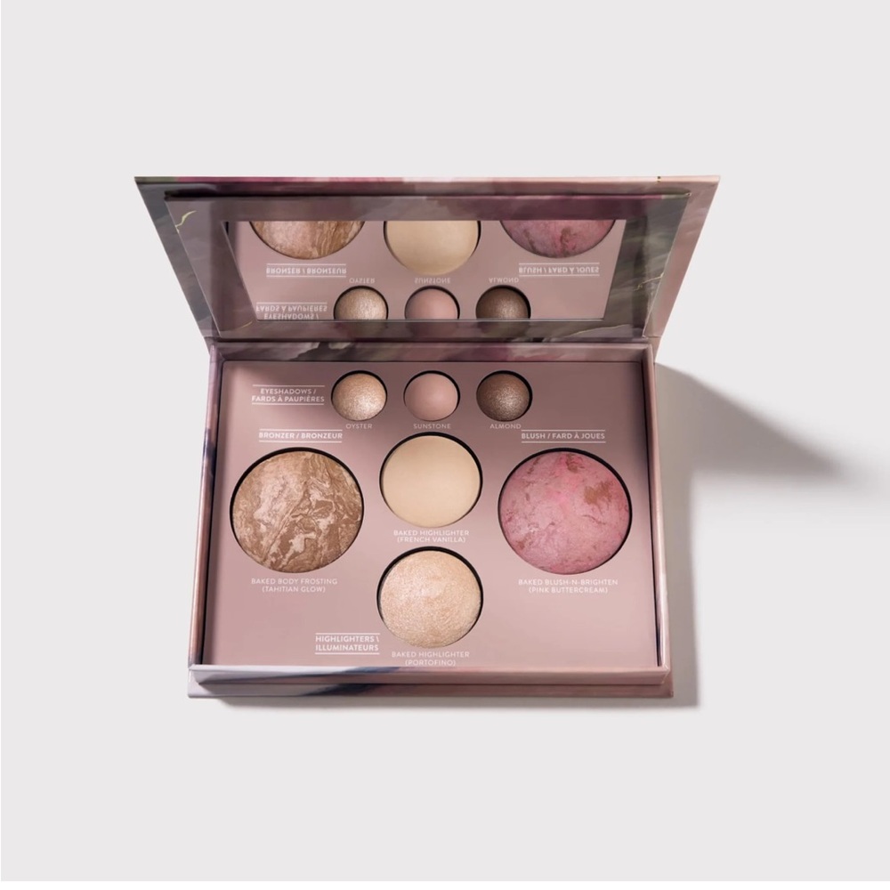 Laura Geller Baked Face Makeup Palette with Pink & Brown Shades NEW